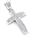 Мода Micro Pave Настройка 925 серебро Крест подвески ювелирные изделия